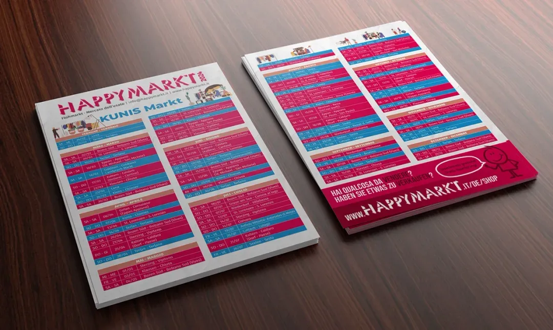 Happymarkt – Editorial Design, Prepress, Promotional Design